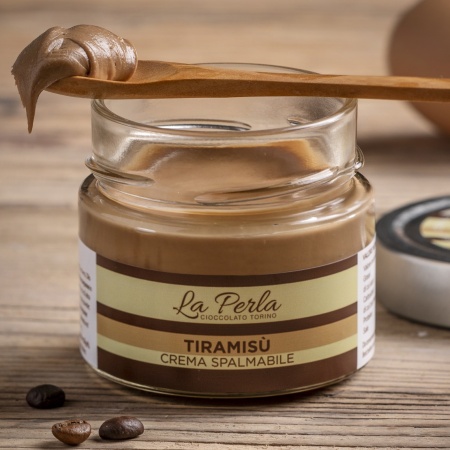 Cremă de ciocolată piemonteză "Tiramisu" de la La Perla di Torino - 150 g