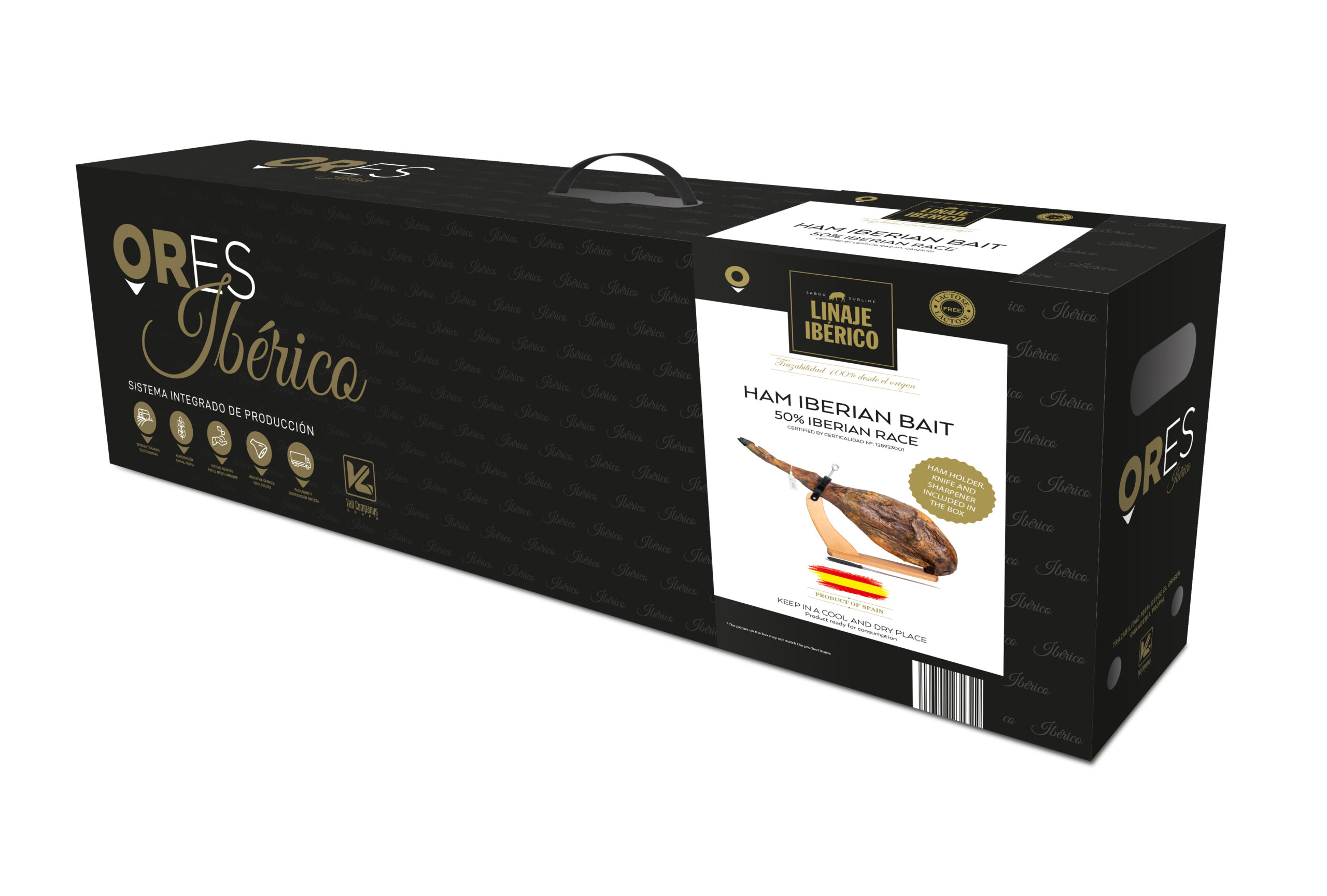 Ofertă Jamón spaniol de Cebo de Campo Ibérico cu suport si cuțit!