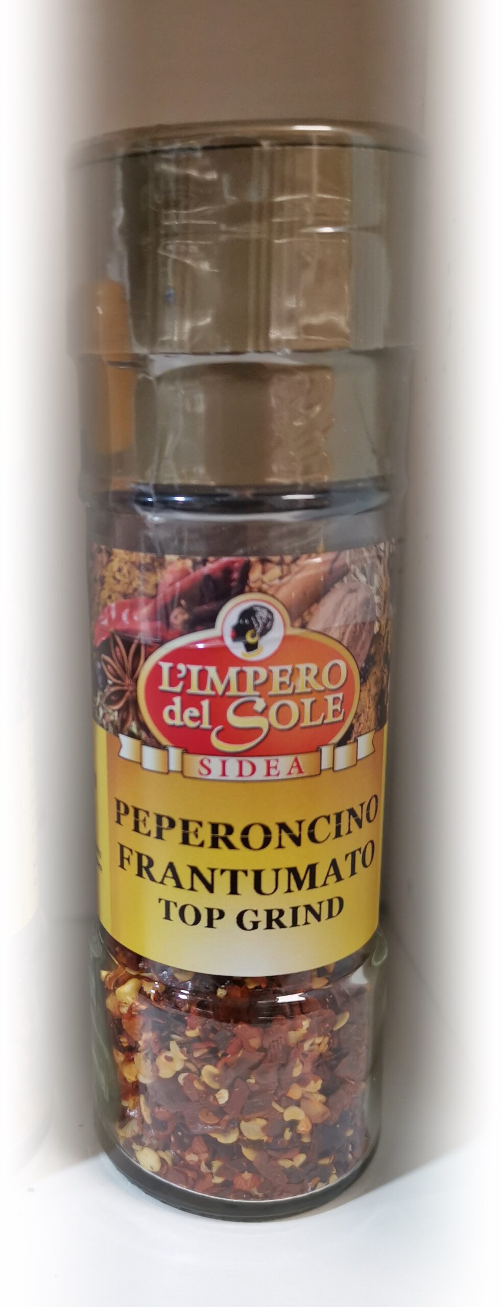 Ardei iute marunțit - top grinder (Peperoncino Frantumato) - L`Impero del Sole 18 g