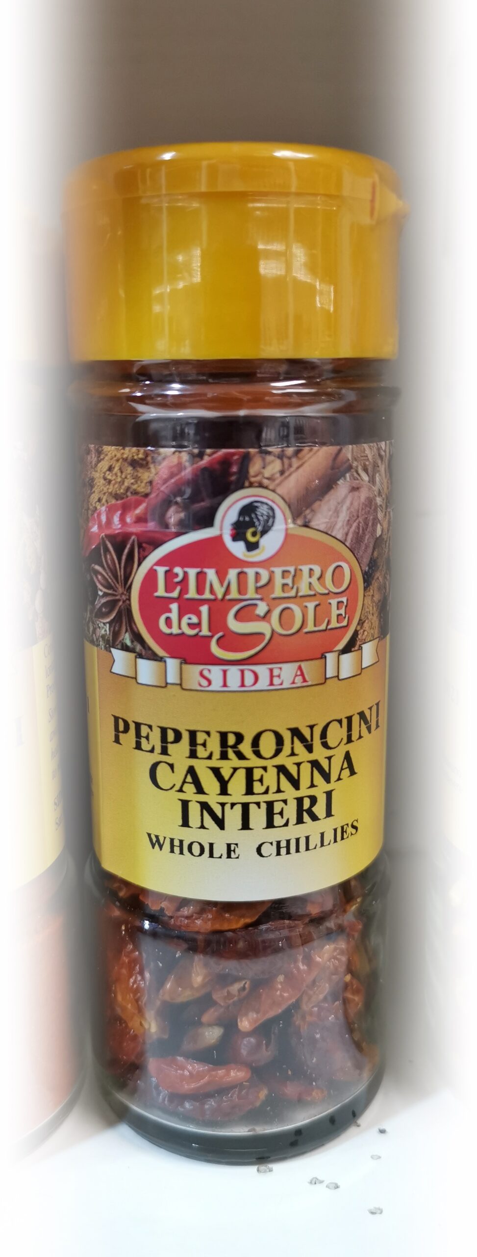 Ardei Iute de Cayenne bucati intregi (Peperoncini Cayenna Interi) L`Impero del Sole 15 g