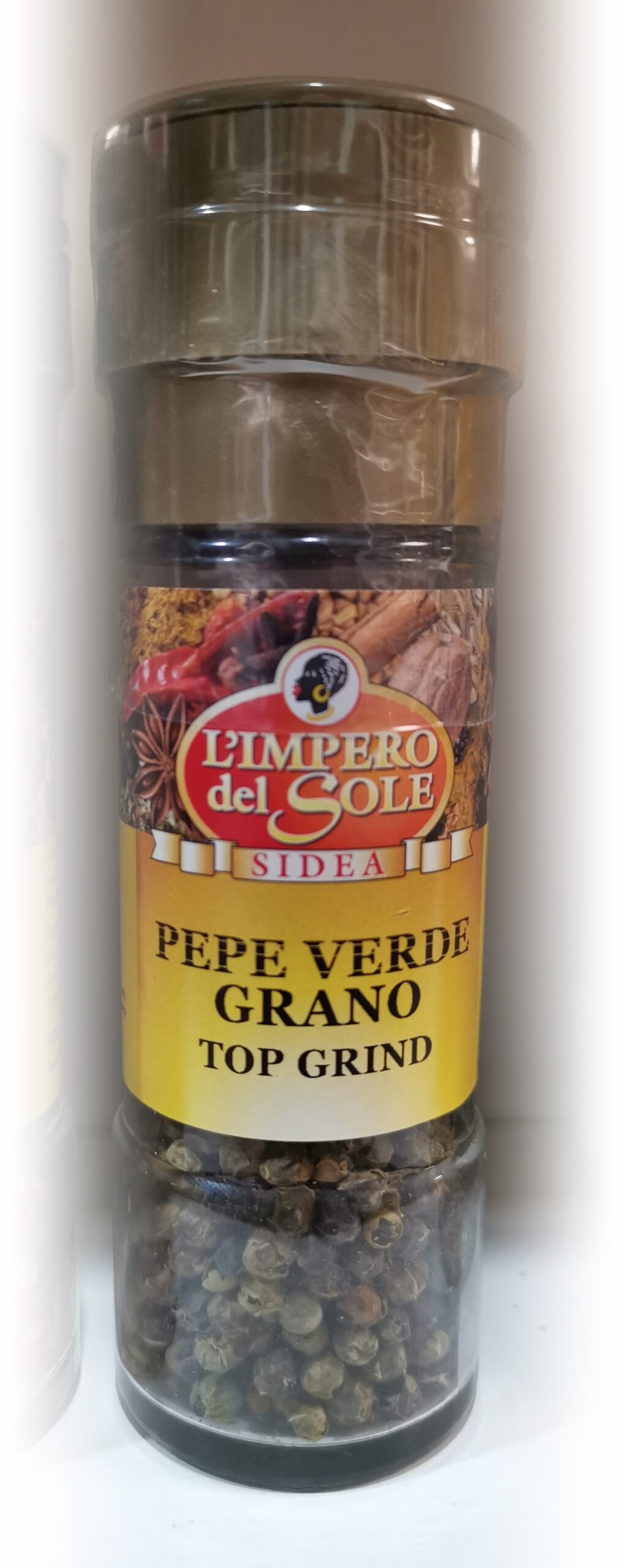 Piper Verde Boabe (Pepe Verde Tappo Macina) in rasnita - L`Impero del Sole 20 g