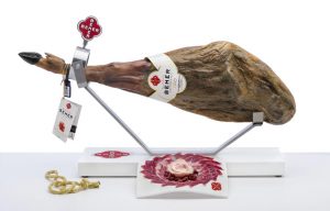 Jamón Spaniol De Bellota 100% Iberico PATA NEGRA "ORO" cu suport profesional si cutit - Cel mai premiat Jamón Ibérico din lume! - imagine 6