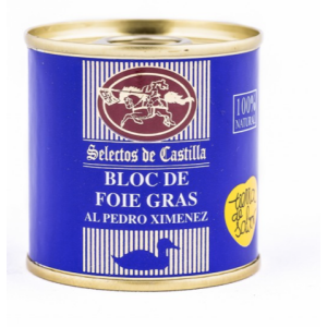 Foie Gras de rață artizanal Al Pedro Ximenes 95 g - Foie Gras Bloc de Pato de la Selectos Castilla