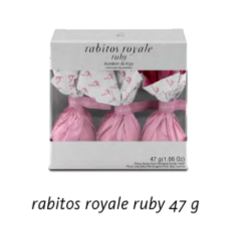 Bomboane de Ciocolata Rabitos Royale RUBY, 47g