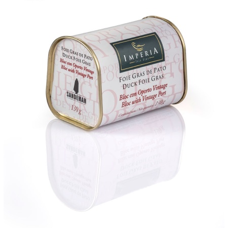 Foie Gras de rață cu vin de Porto 130 g - Foie Gras Bloc de Foie Gras DE PATO con OPORTO de la Imperia