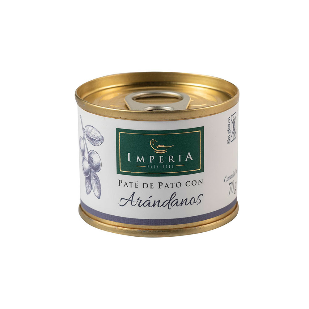 PATÉ natural de rață cu afine 70 g - PATÉ DE PATO CON ARÁNDANOS de la Imperia