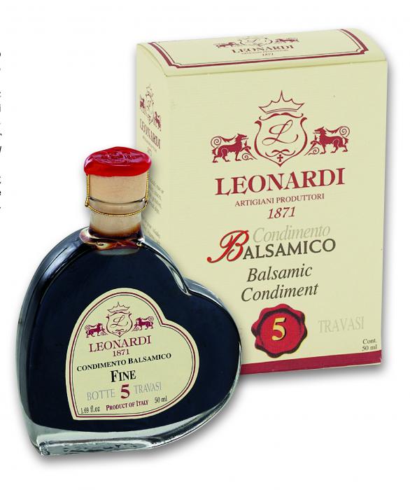 Oțet balsamic (Condimento Balsamico CUORE) 50ml de la Leonardi - L1122 - imagine 2
