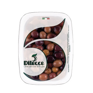 Masline negre cu sambure Leccino Di Lecce 200g