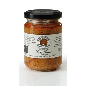 Sos Pesto Rosso Artizanal si Biologic 130 g de la Mariangela Prunotto - produs Premium!