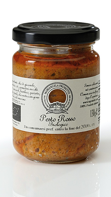 Sos Pesto Rosso Artizanal si Biologic 130 g de la Mariangela Prunotto - produs Premium!