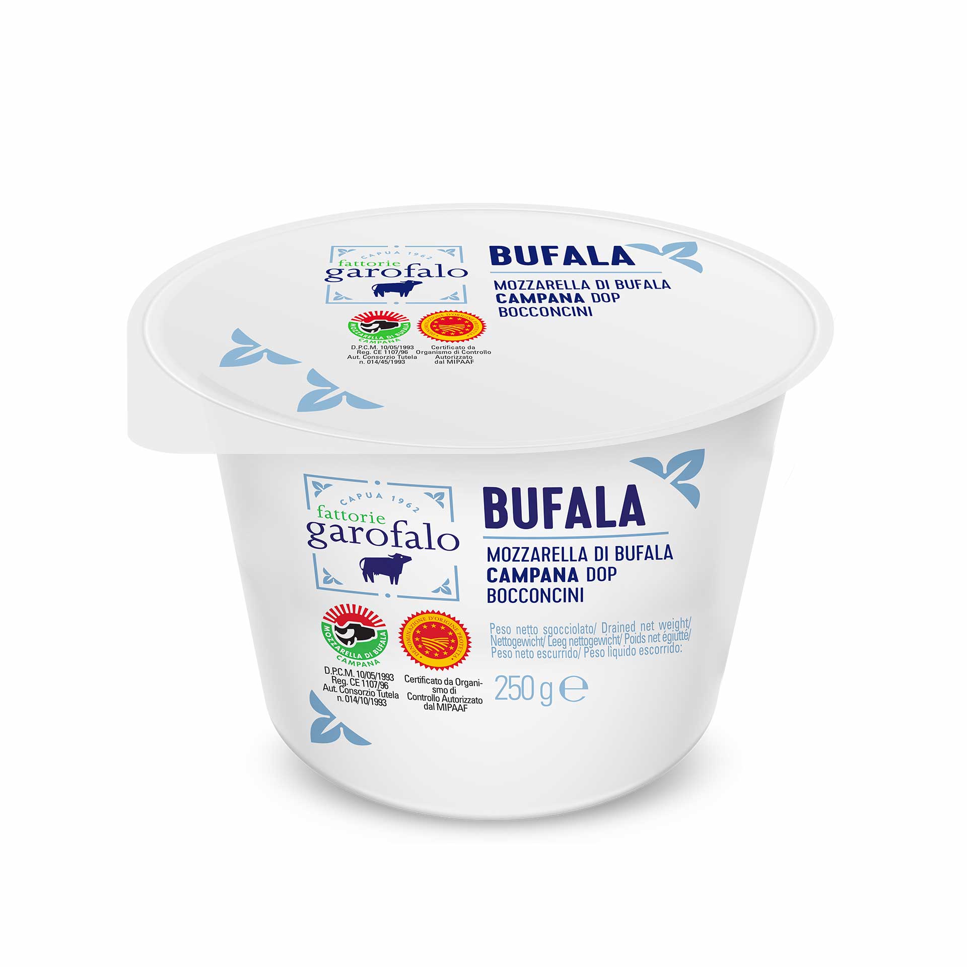 Mozzarella Bocconcini din lapte de bivoliță (di bufala) DOP 250 g, de la Garofalo – italian leader! - imagine 4