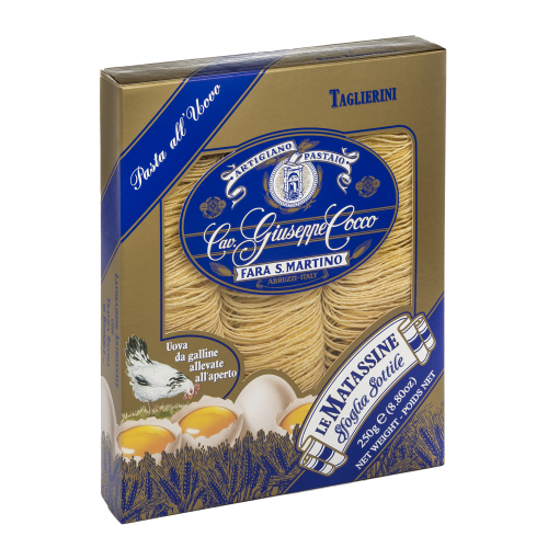 TAGLIERINI all'Uovo de la Giuseppe Cocco / 250 g - Pasta artizanală numarul UNU în lume!