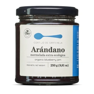 Dulceață de afine ECO/BIO 250 g - Produs artizanal Premium de la Sarteneja - Spania