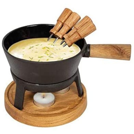 Set pentru Fondue de la BOSKA - Pro Cheese Fondue Set, 700ml, Black