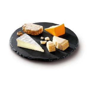 Platou rotund din ardezie pentru servire Brânzeturi de la Boska - Serving Board Round Lazy