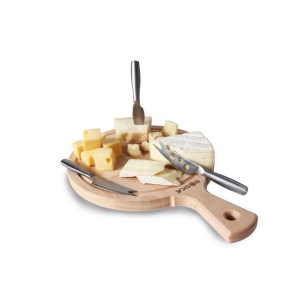 Platou rotund pentru branzeturi cu cutite speciale de la Boska - Cheese Set Amigo Round
