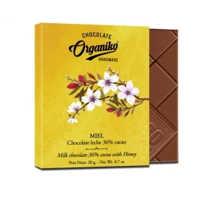 Ciocolata cu lapte 36% cacao si miere ORGANIKO 20g
