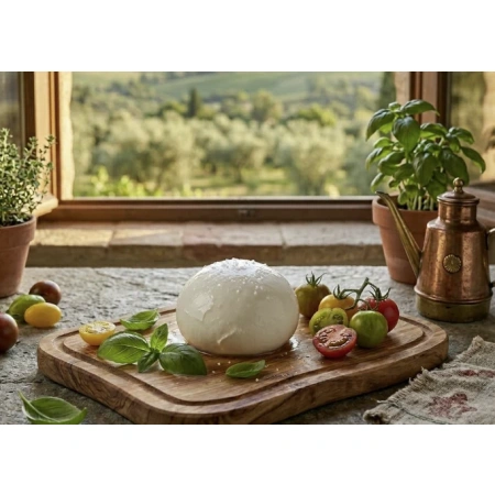 Mozzarella din lapte de bivoliță (di bufala) de productie artizanală 200 g, La Maremmana