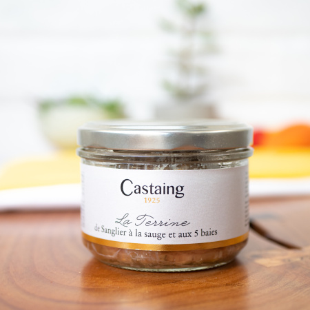 Terină de mistreț cu salvie și 5 boabe de piper - La Maison Castaing