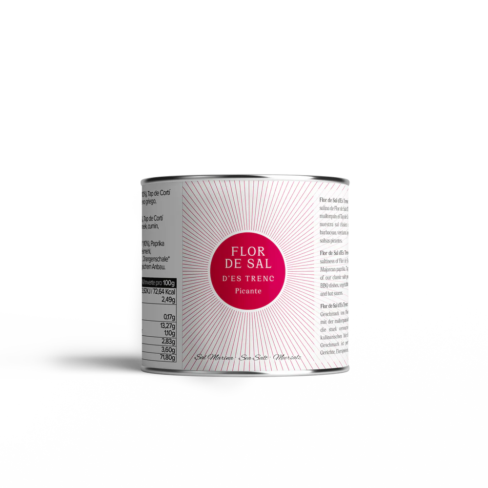 Fulgi de sare marină (picantă) din Mallorca "Flor de sal d'Es Trenc" Natural Ecologica 90 g - Produs Ultra Premium