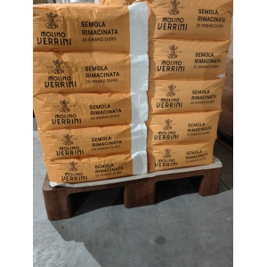 Făină SEMOLA Rimacinata di grano duro la palet de 500 kg (20 saci x 25 kg) - Molino Verrini