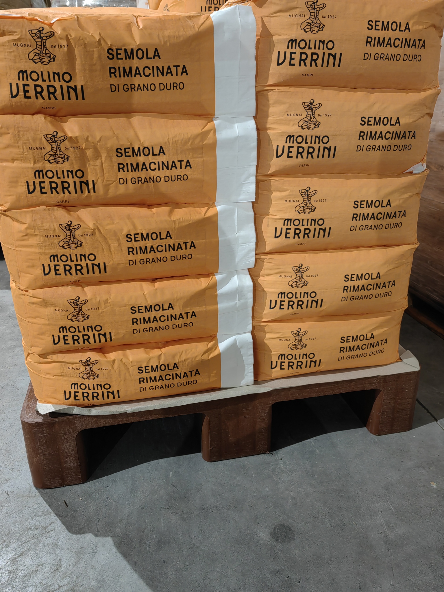 Făină SEMOLA Rimacinata di grano duro la palet de 500 kg (20 saci x 25 kg) - Molino Verrini