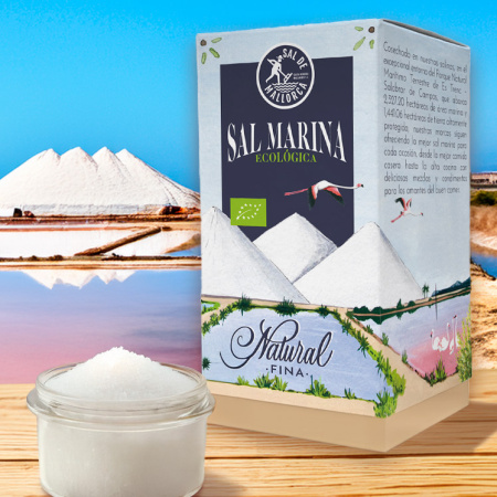 Sare de Mallorca "Natural Fina ECO" 500 g - Produs Premium - Importator direct!