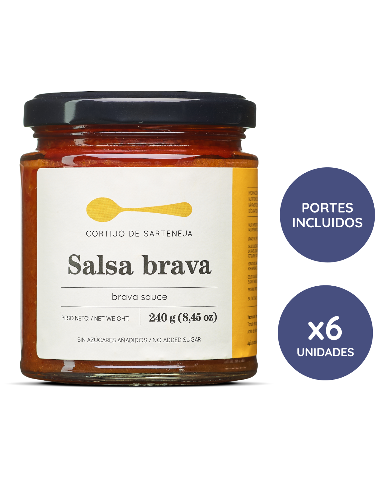 Salsa Brava artesana - Produs Premium la 240 g de la Sarteneja