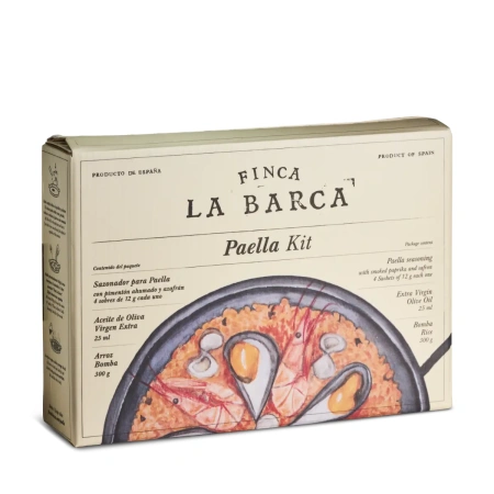 Kit Paella Finca la Barca (condimente, orez, ulei de măsline Extra Virgin) - Produs Premium!