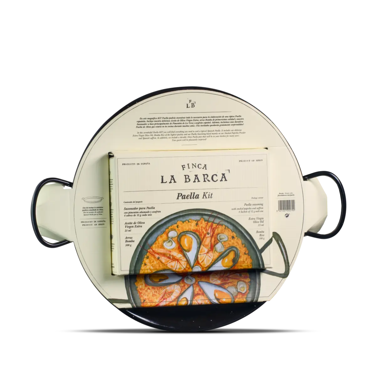 KIT Paella cu Tigaie Paella 30 cm Finca la Barca - Produs Premium!
