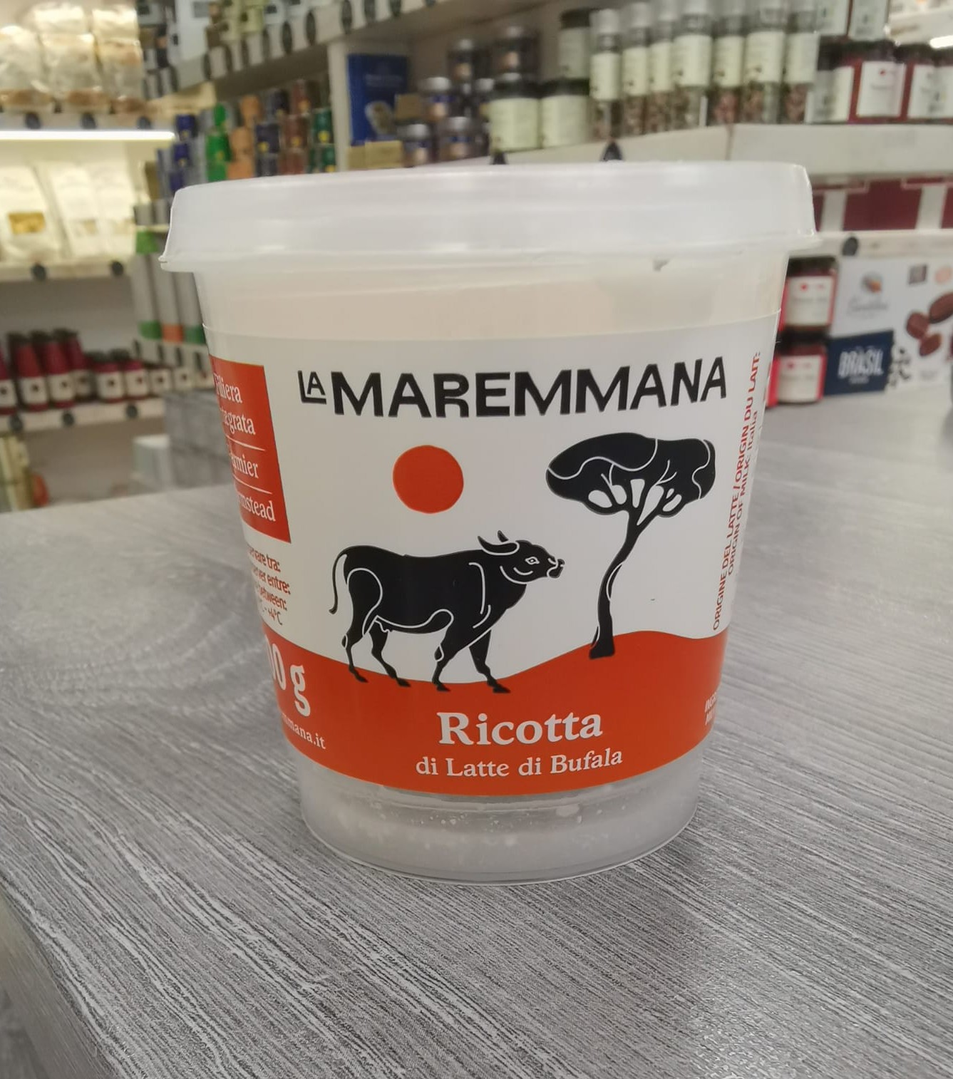 Brânză Ricotta din lapte de bivoliță (di Bufala) 125 g de la Maremmana