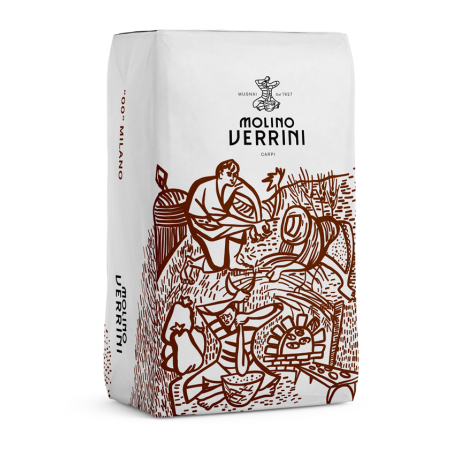 Făină Premium tip "00"=MILANO= W 490 - P/L 0.55 la sac de 25 kg – Molino Verrini- Pret de importator!