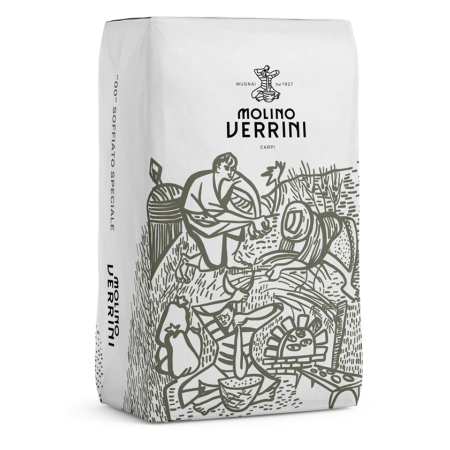 Făină Premium tip "00"=Soffiato Speciale= W 400/420 - P/L 0.55 la sac de 25 kg – Molino Verrini- Pret de importator!