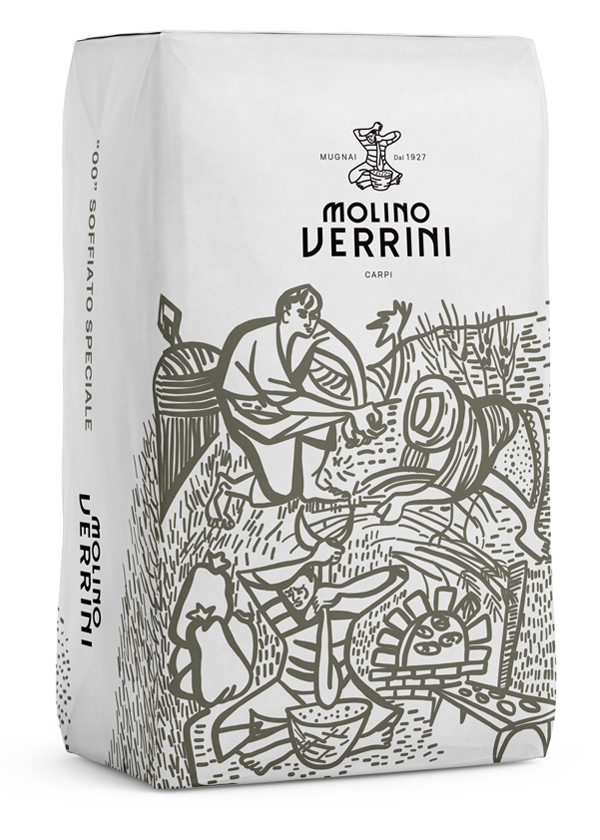 Făină Premium tip "00"=Soffiato Speciale= W 400/420 - P/L 0.55 la sac de 25 kg – Molino Verrini- Pret de importator!