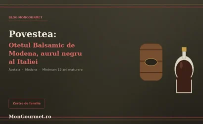 Povestea Oțetului Balsamic de Modena: aurul negru pe care familiile italiene îl lasă moștenire