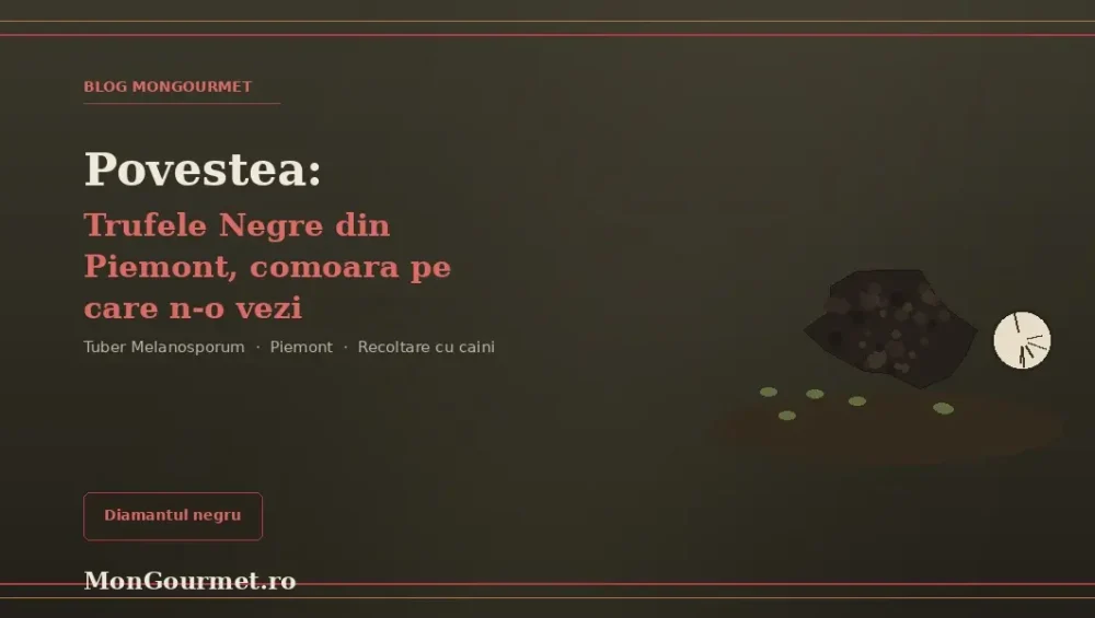 Povestea Trufelor Negre din Piemonte: comoara pe care niciun ochi n-o poate găsi