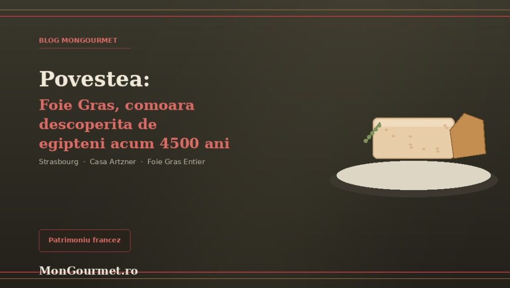 Povestea Foie Gras: de la Egipt la Strasbourg